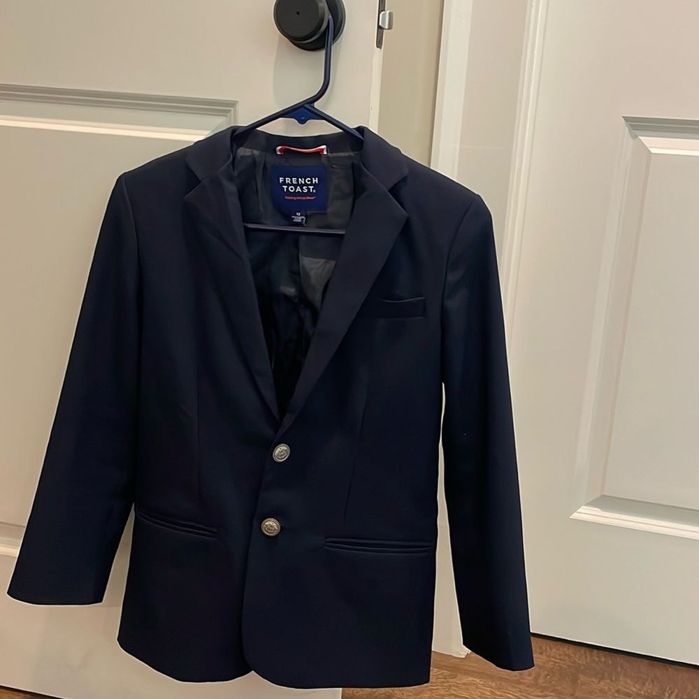 French Toast navy blazer size youth 12
